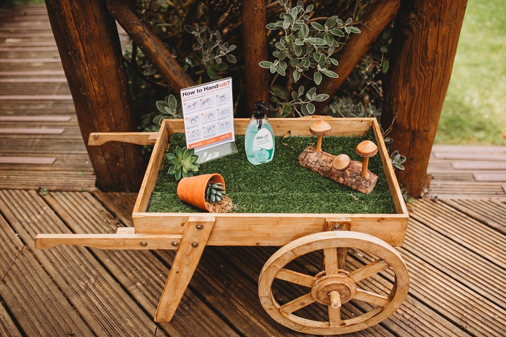 Hand Sanitiser Country Ways Wedding Holly Collings Photography