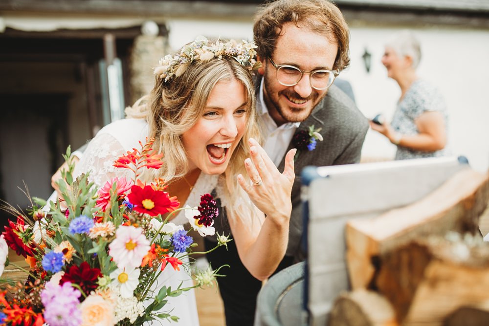 Live Stream Ceremony Country Ways Wedding Holly Collings Photography