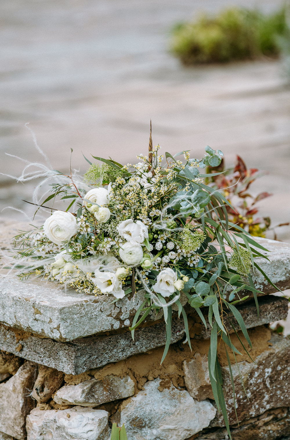 Bouquet Flowers Bride Bridal Greenery Countryside Elopement Chloe Martin Photo
