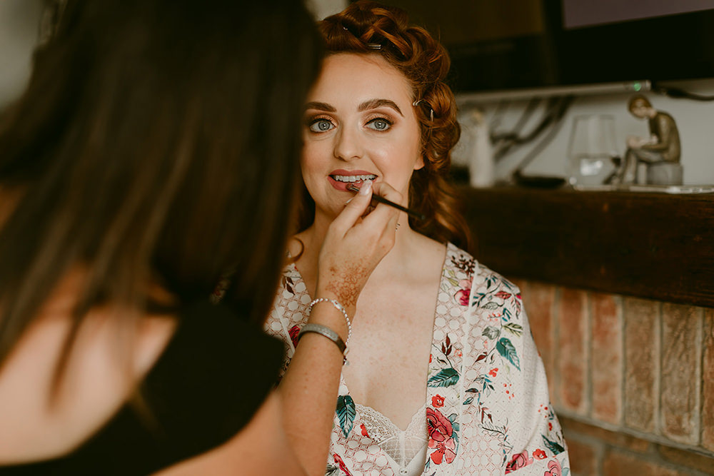Darver Castle Wedding Adam and Grace Bride Bridal Make Up