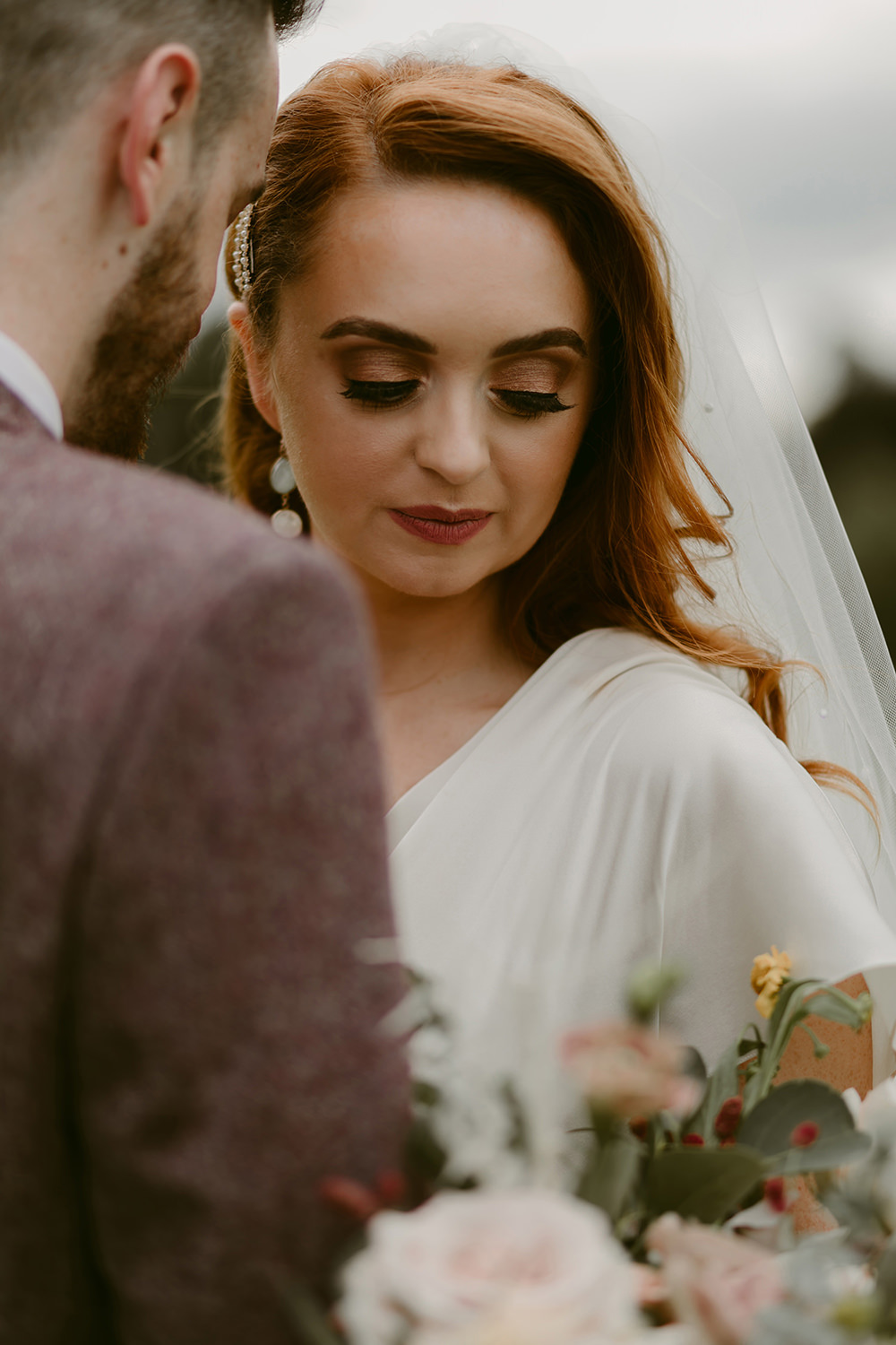 Bride Bridal Make Up Darver Castle Wedding Adam and Grace