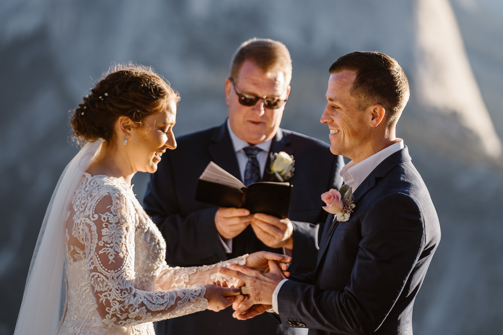 Glacier Point Wedding Vows and Peaks