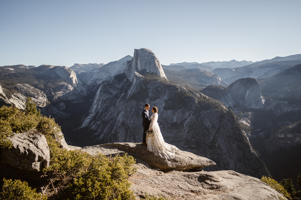 Glacier Point Wedding Vows and Peaks