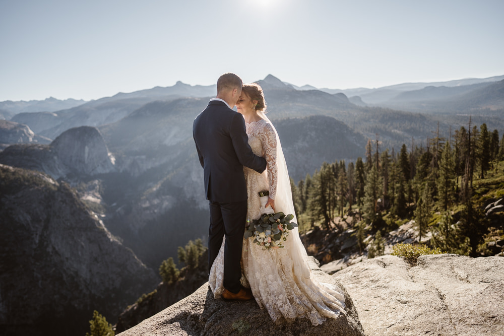 Glacier Point Wedding Vows and Peaks