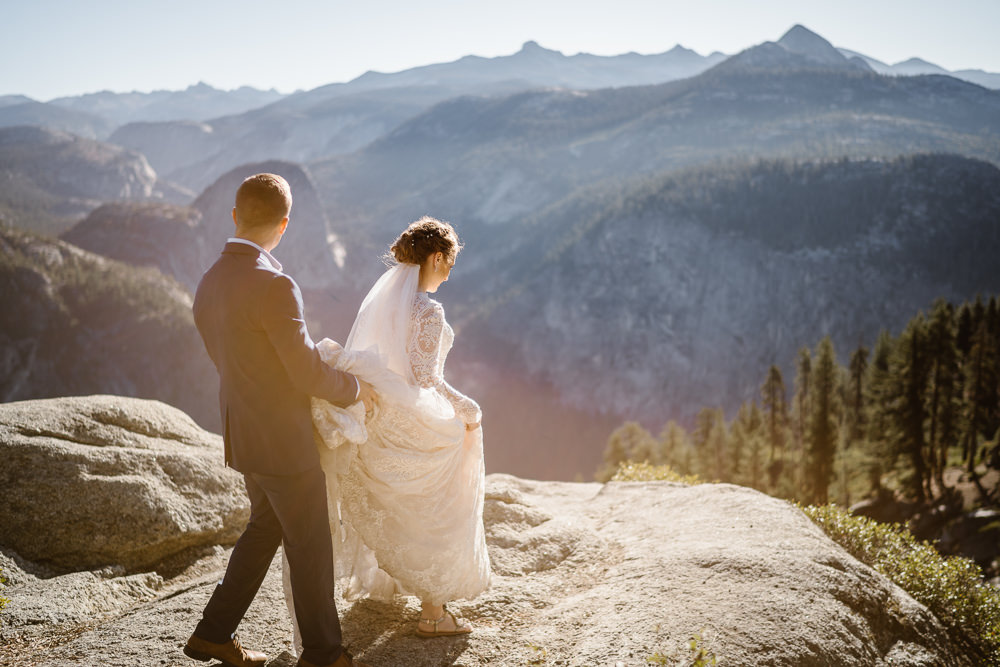 Glacier Point Wedding Vows and Peaks