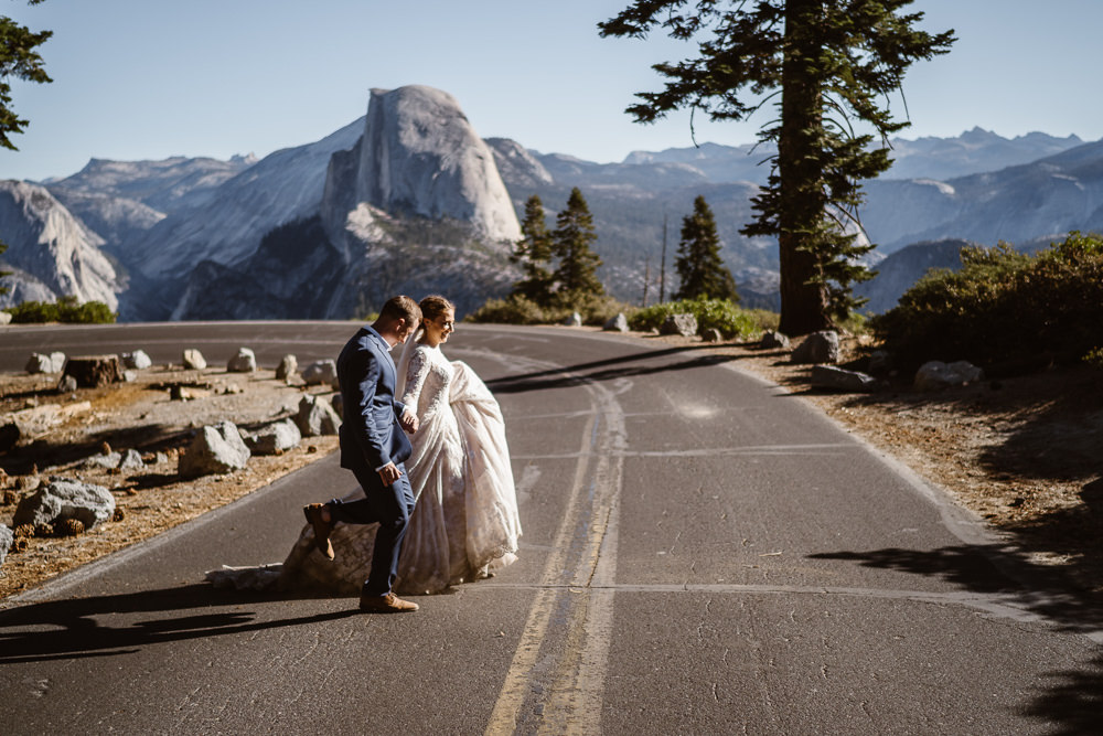 Glacier Point Wedding Vows and Peaks