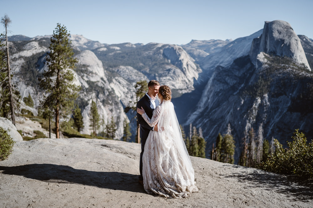 Glacier Point Wedding Vows and Peaks