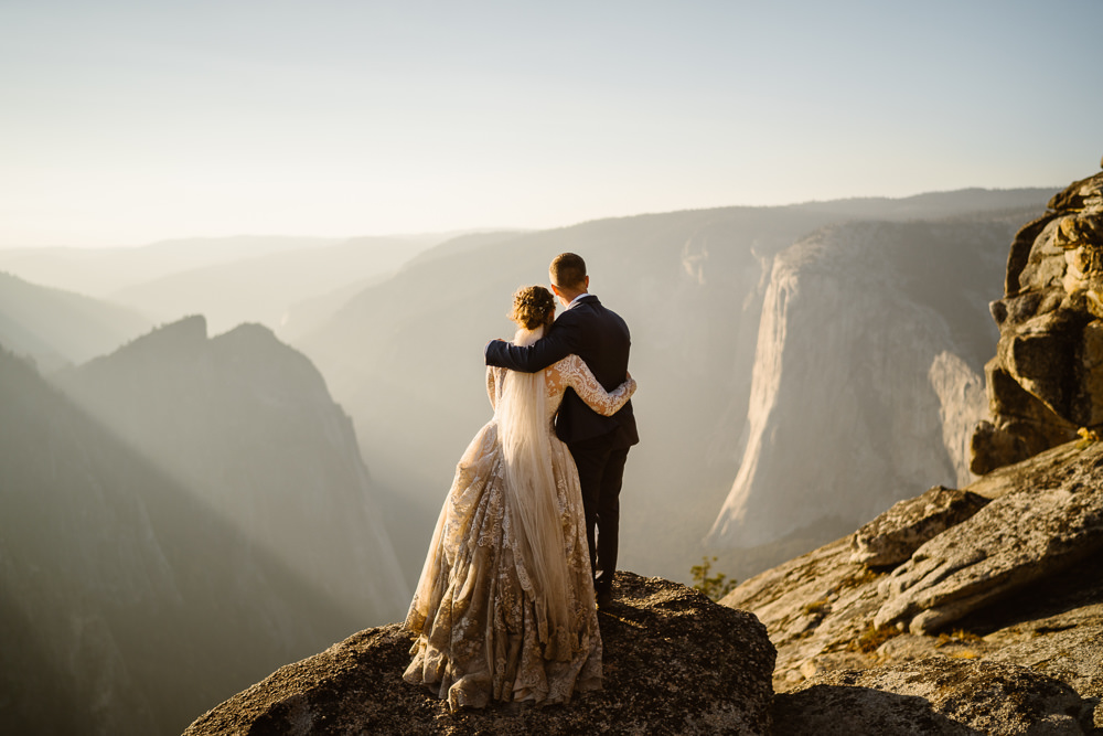 Glacier Point Wedding Vows and Peaks
