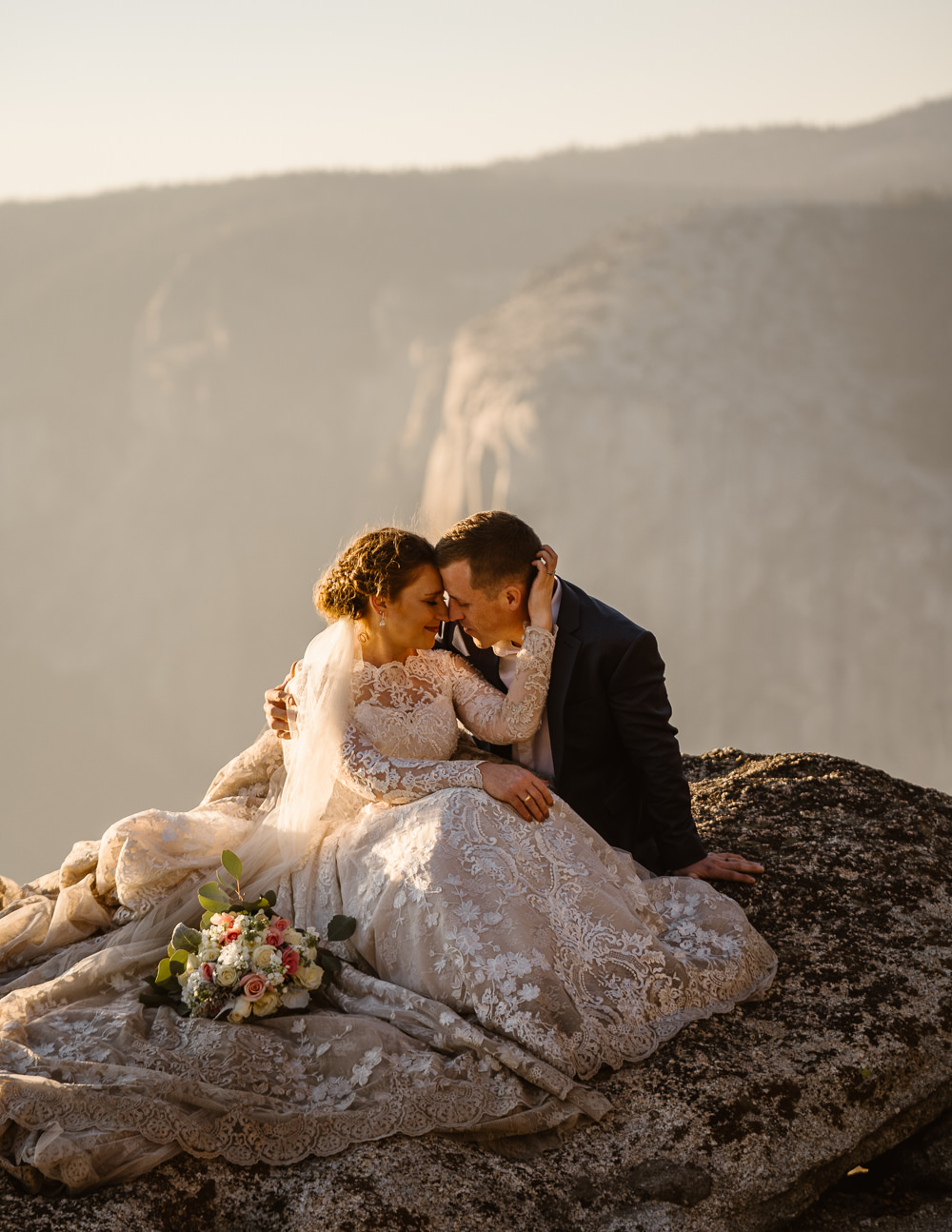 Glacier Point Wedding Vows and Peaks