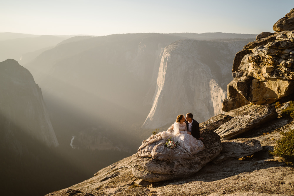 Glacier Point Wedding Vows and Peaks