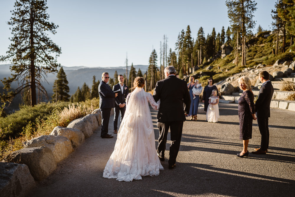 Glacier Point Wedding Vows and Peaks