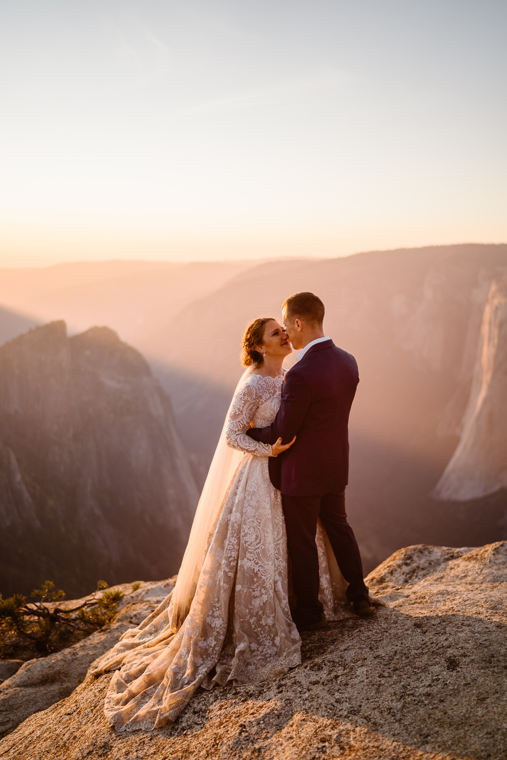 Glacier Point Wedding Vows and Peaks