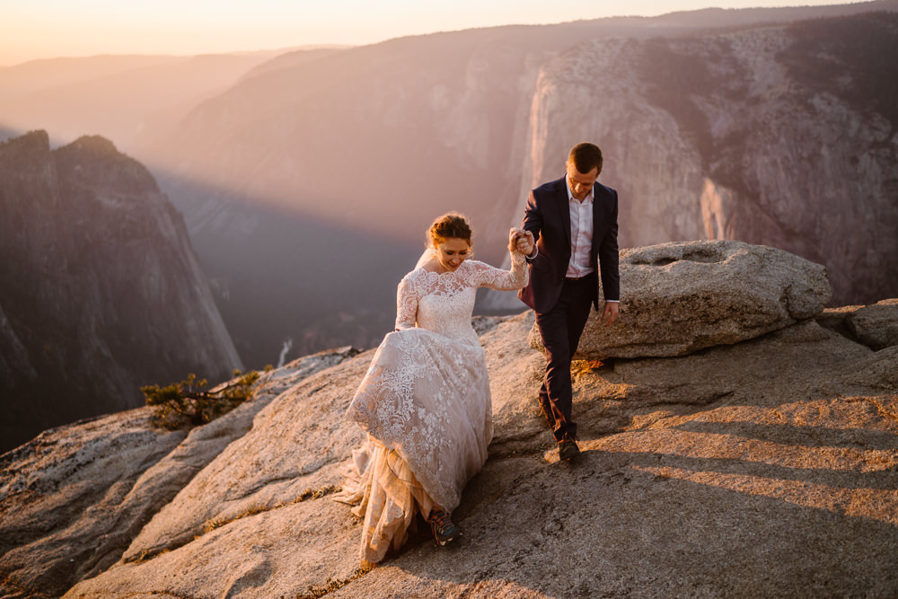 Glacier Point Wedding Vows and Peaks