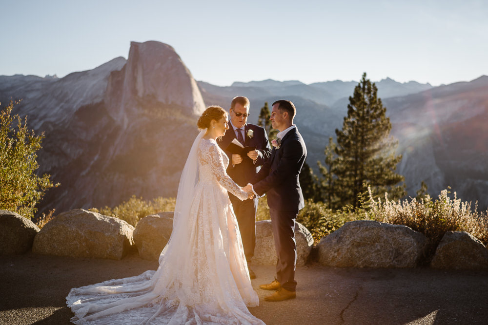 Glacier Point Wedding Vows and Peaks