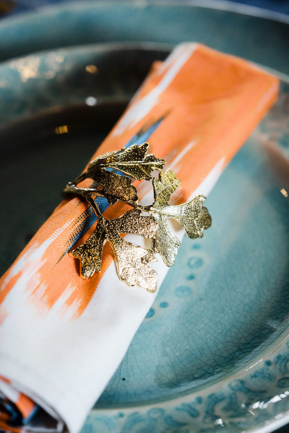 Place Setting Decor Napkin Jewel Tone Wedding Ideas Laura May Photography