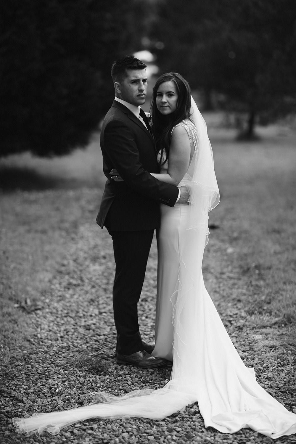 Lissanoure Castle Wedding Adam and Grace Dress Gown Bride Bridal Back Necklace Pronovias