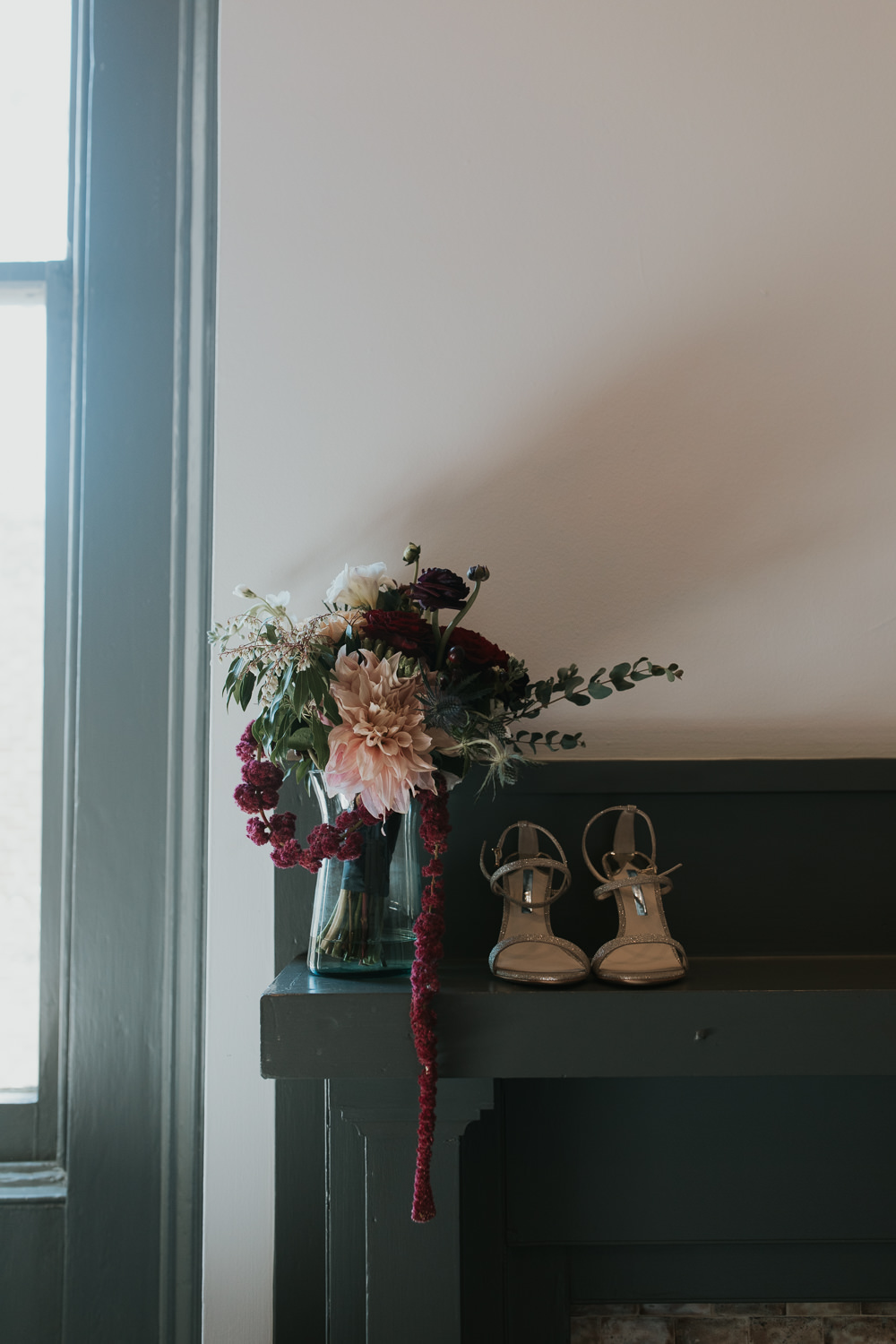 Bouquet Flowers Bride Bridal Burgundy New Orleans Micro Wedding Olivia Yuen Photo