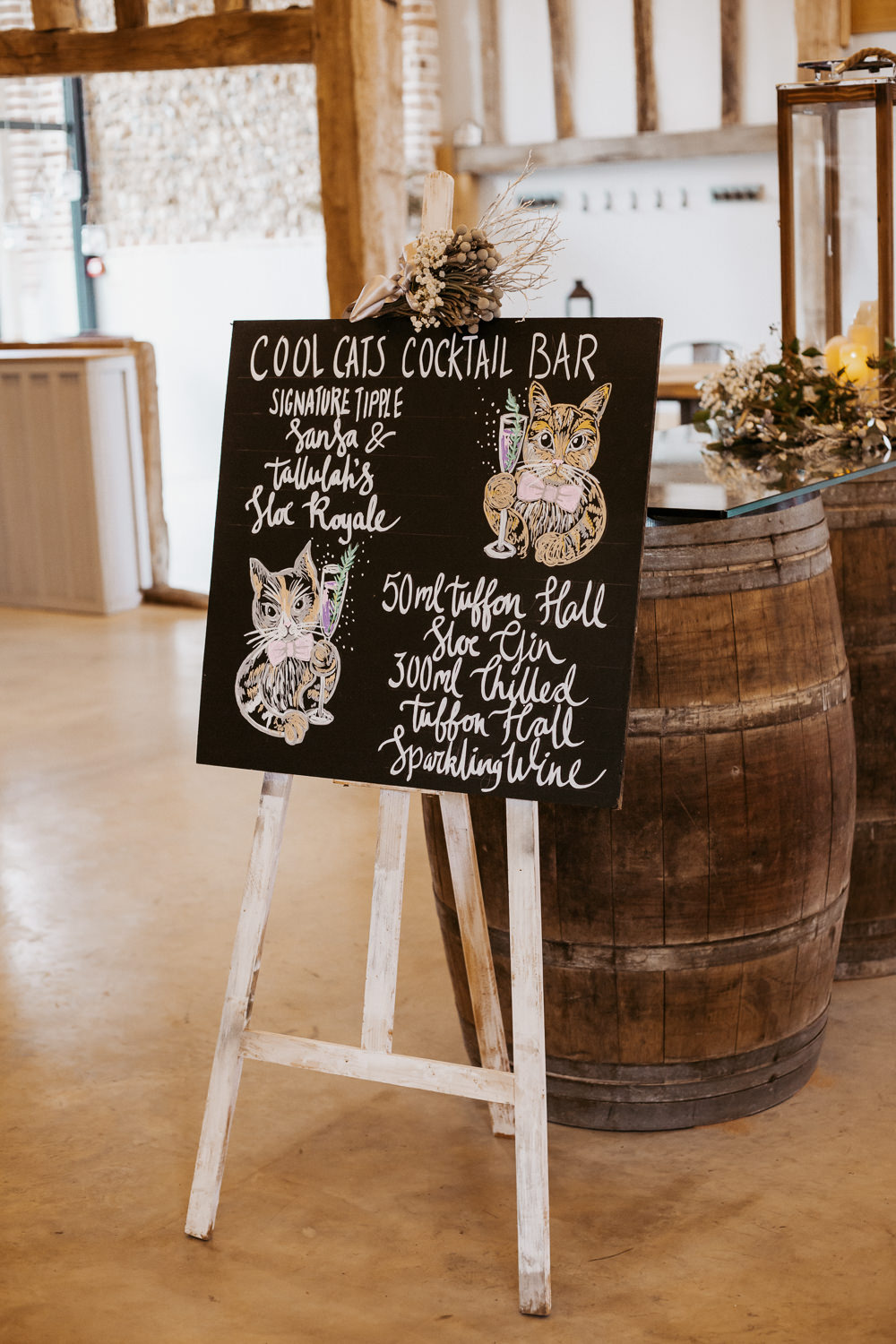 Sign Signs Signage Cats Silver Blue Wedding Laura Coughlan