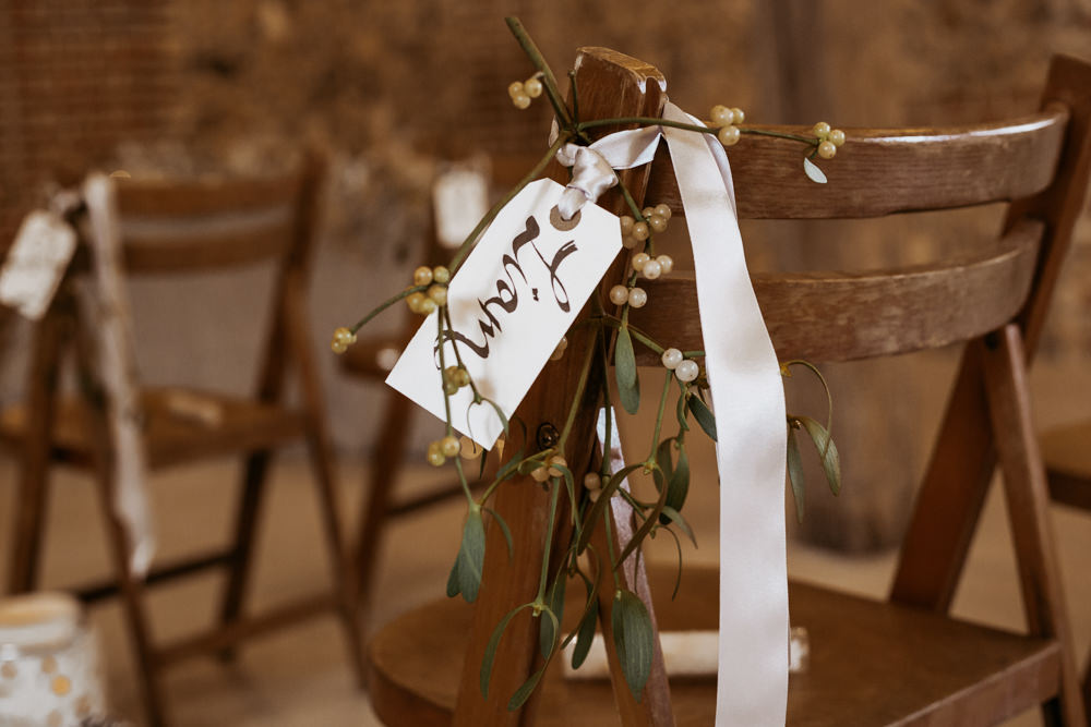 Pew End Aisle Decor Ceremony Silver Blue Wedding Laura Coughlan