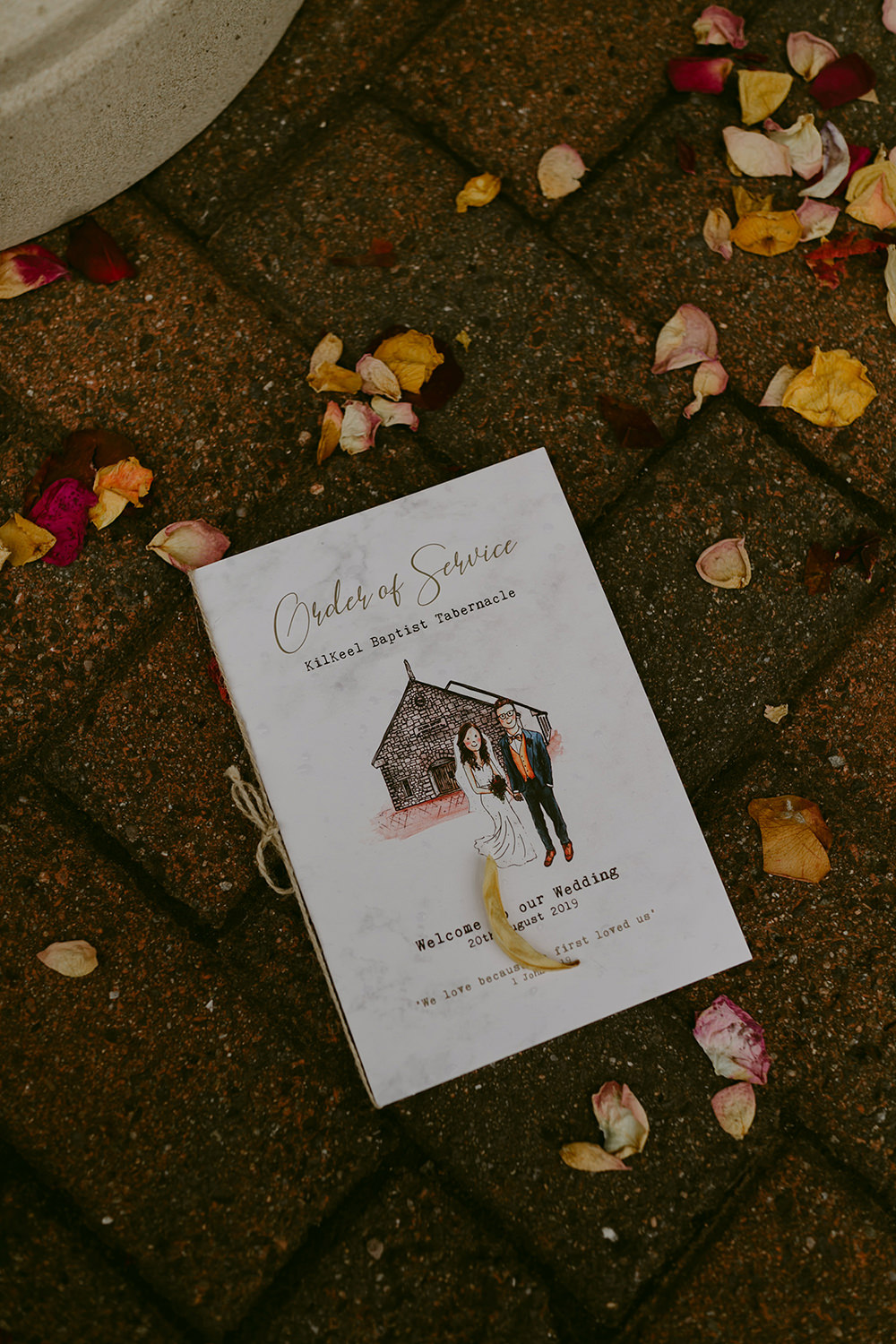 Order Service Booklet Tullyveery House Wedding Adam and Grace