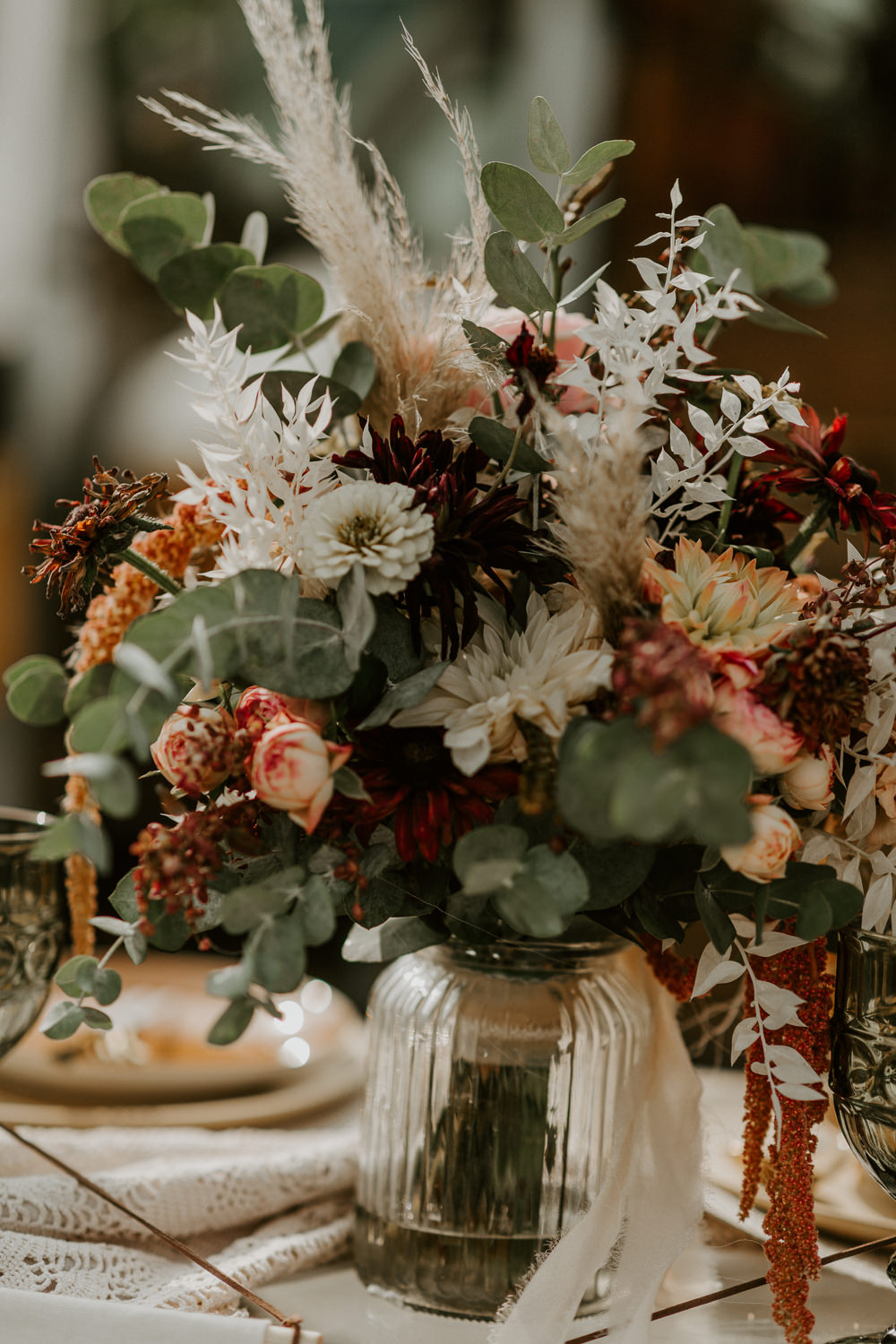Bouquet Flowers Bride Bridal Grass Orange Rust Van Life Wedding Sarah Taylor Photo Film