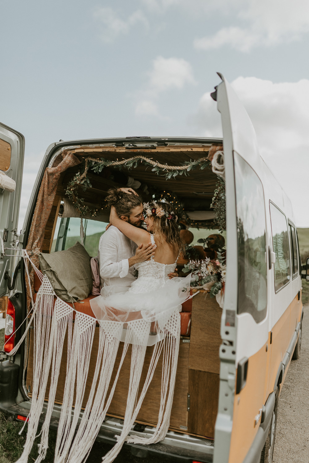 Macrame Campervan Van Life Wedding Sarah Taylor Photo Film