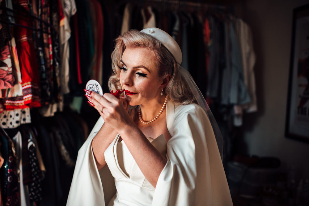 Bride Bridal Make Up Vintage London Wedding The Shannons Photography