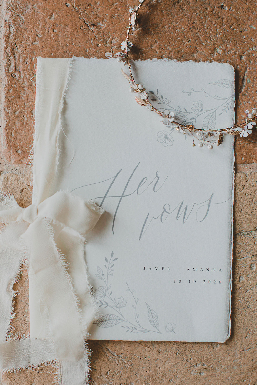 Vows Booklet Whimsical Tuscany Wedding Sofia Balli