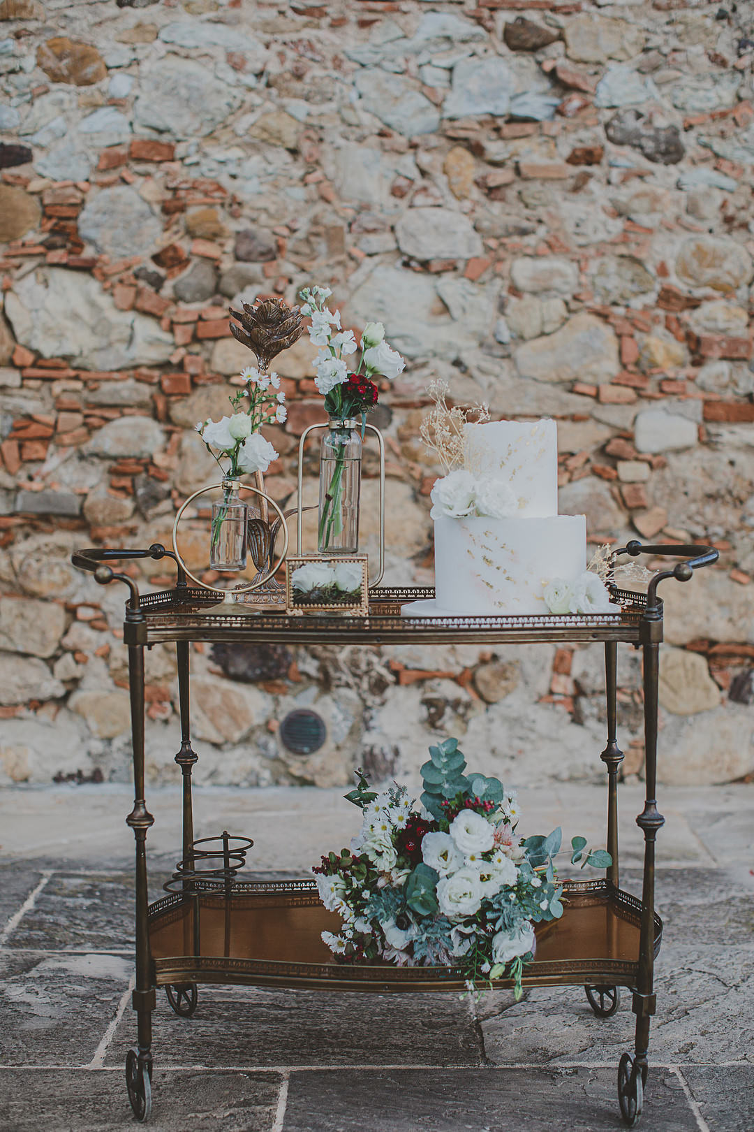Cake Table Whimsical Tuscany Wedding Sofia Balli