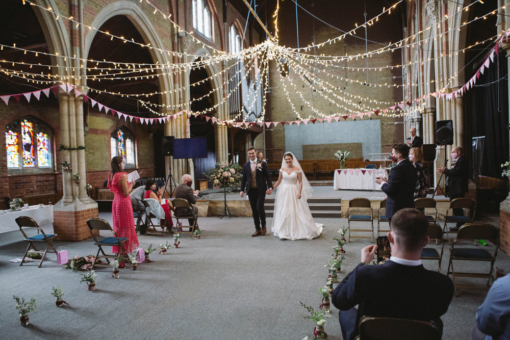 Fairy Light Canopy Autumn Village Wedding Hannah Christine Photography