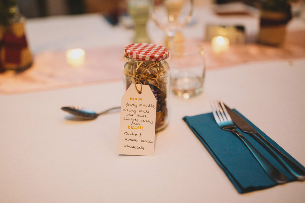 Jar Favours Autumn Village Wedding Hannah Christine Photography