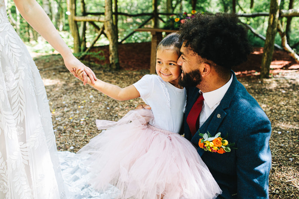Flower Girl Tutu Cheshire Woodland Weddings Jessica O’Shaughessy Wedding Photography