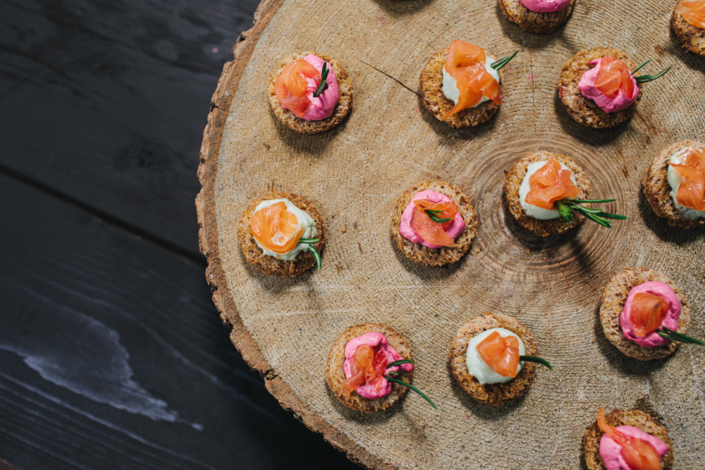 Canapes Cheshire Woodland Weddings Jessica O’Shaughessy Wedding Photography
