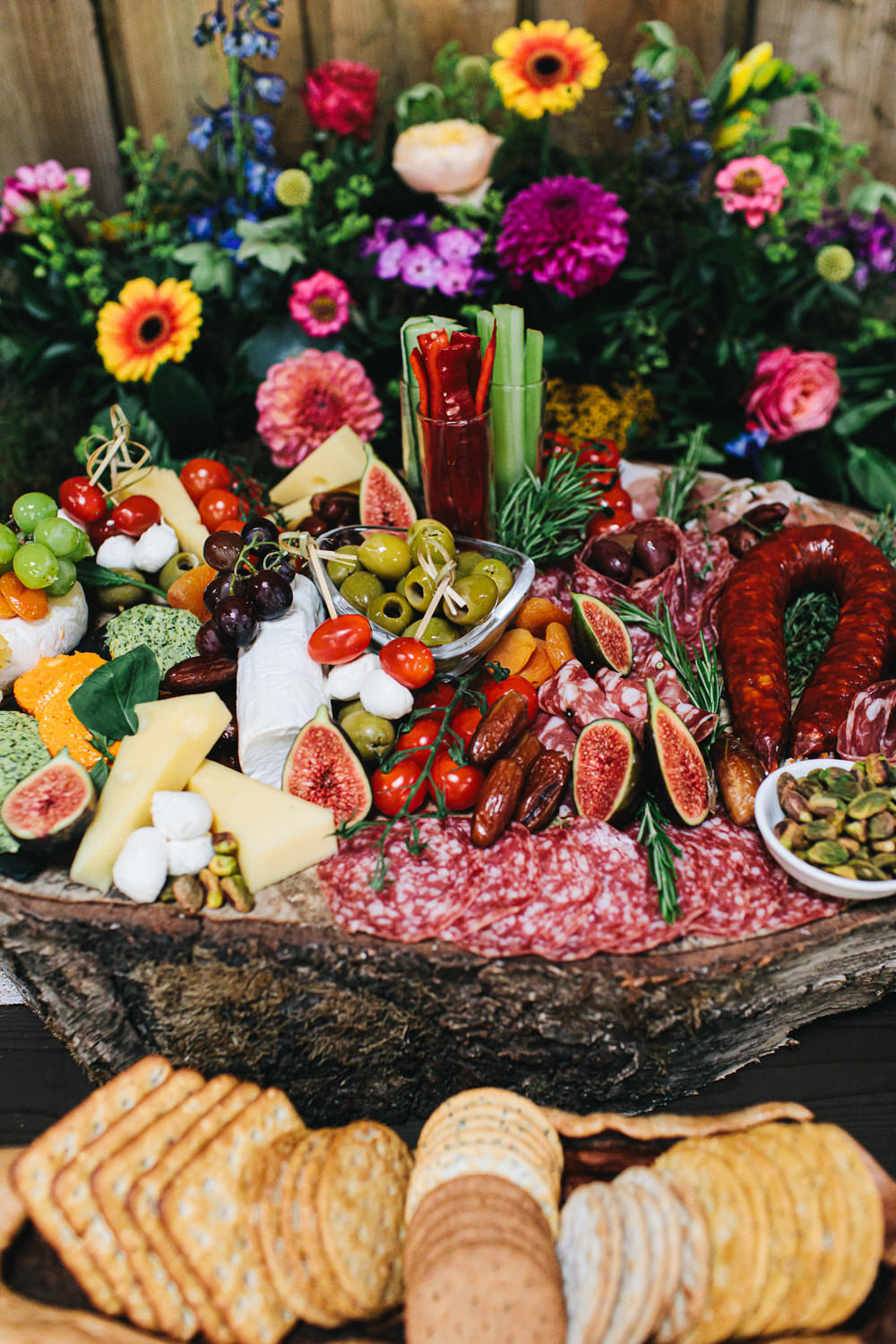 Sharing Platter Grazing Table Cheshire Woodland Weddings Jessica O’Shaughessy Wedding Photography