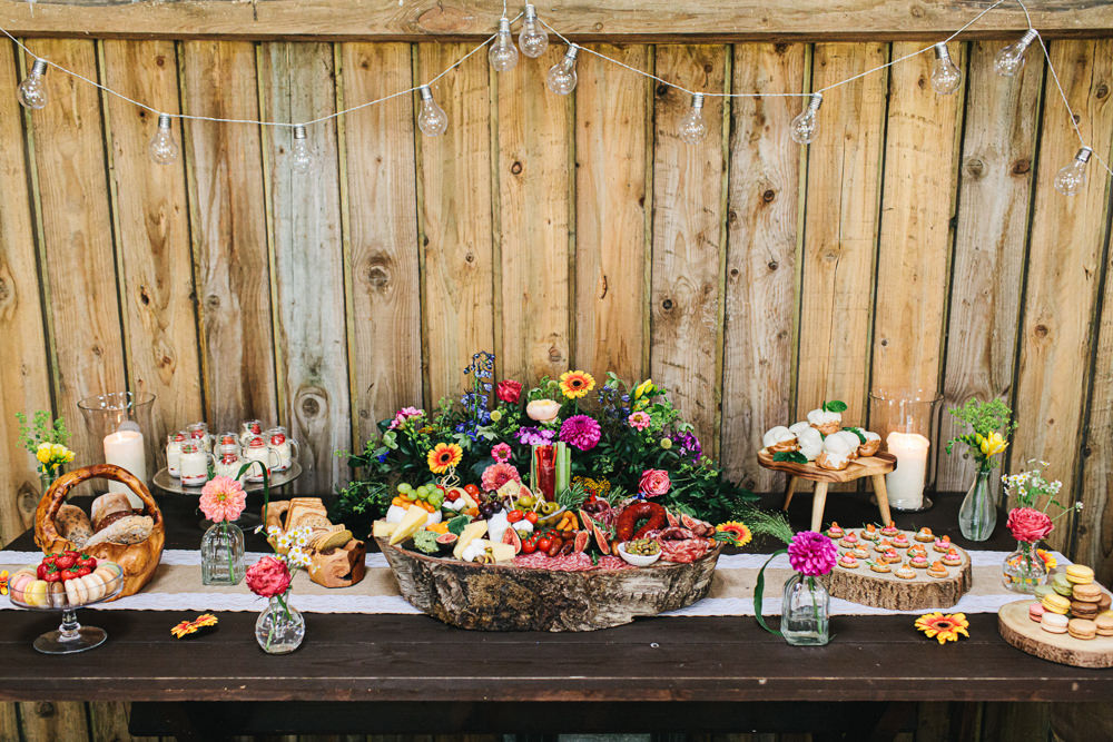 Sharing Platter Grazing Table Cheshire Woodland Weddings Jessica O’Shaughessy Wedding Photography