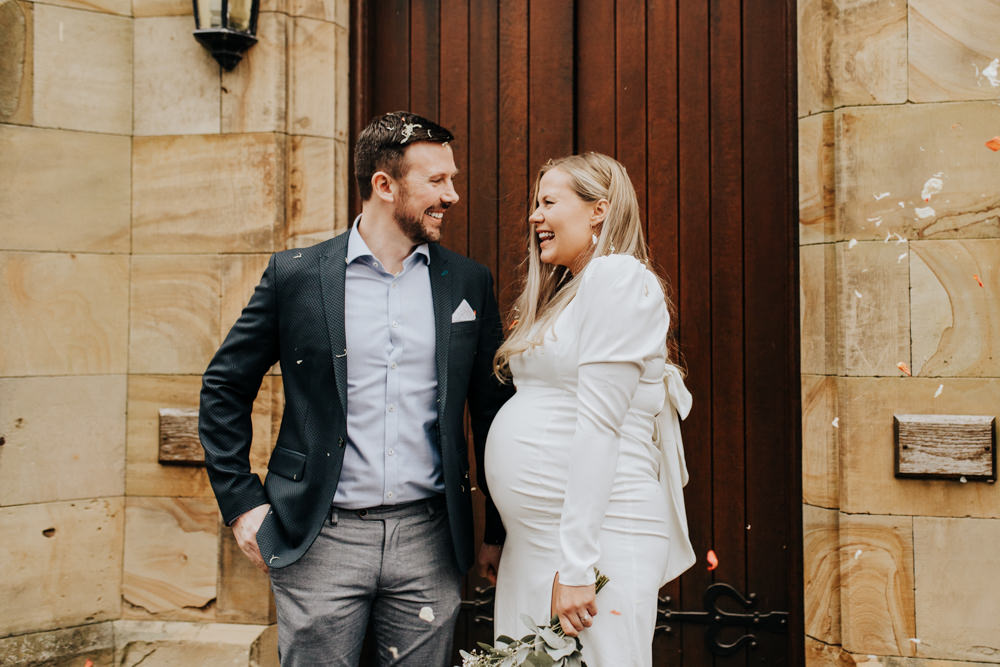 Groom Suit Outfit LLwynegrin Hall Wedding Wyldbee Photography