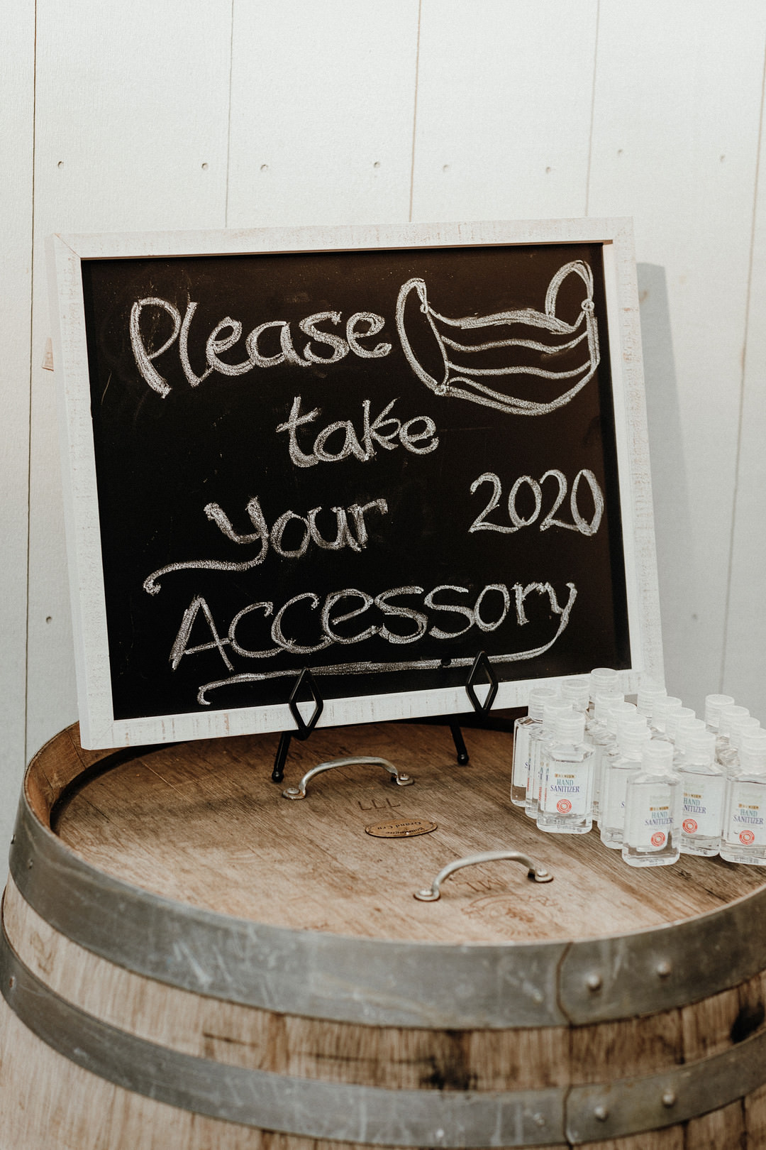 Face Masks Sanitiser New England Fall Wedding Flavio D Photography