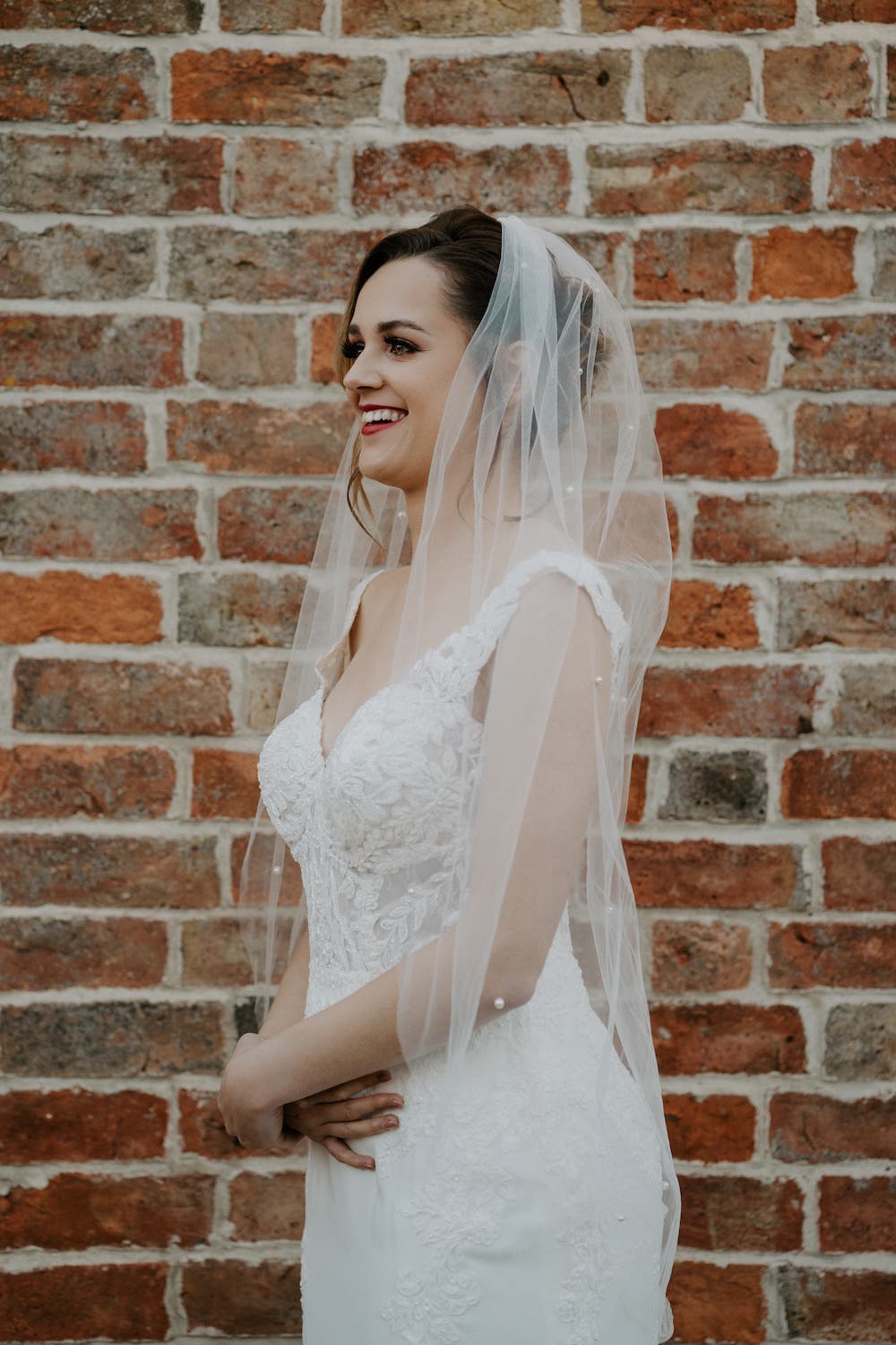 Bride Bridal Veil Old Cow Shed Wedding Flashback Images