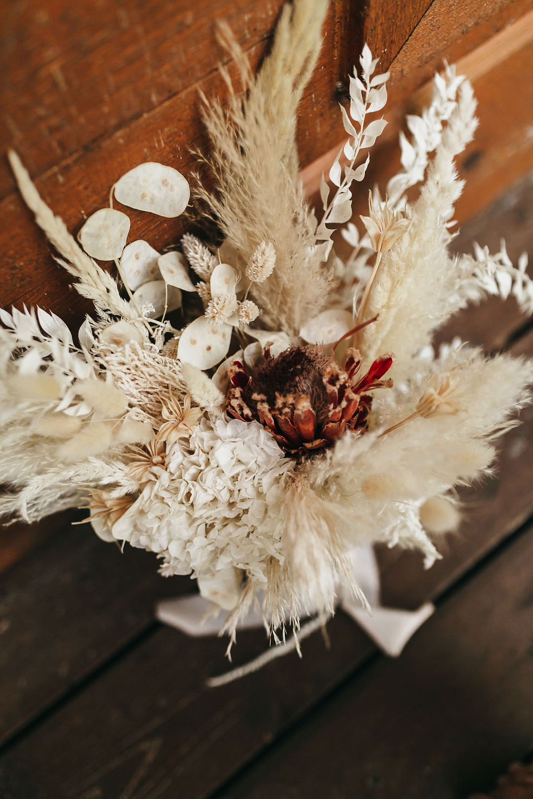 Bouquet Flowers Bride Bridal Pampas Grass Ontario Micro Wedding Cacie Carroll Photography