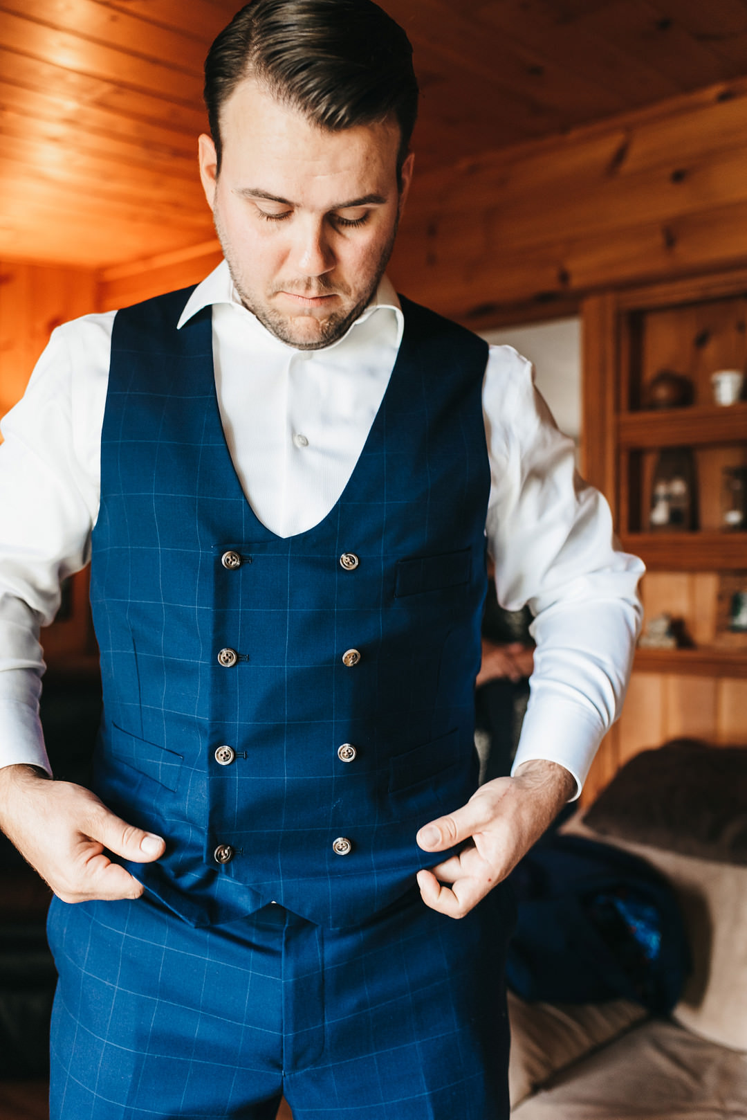 Dress Gown Bride Bridal Floral Ontario Micro Wedding Cacie Carroll Photography