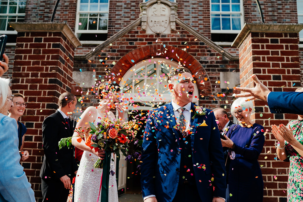 Portsmouth Wedding Angela Ward Brown Confetti Throw