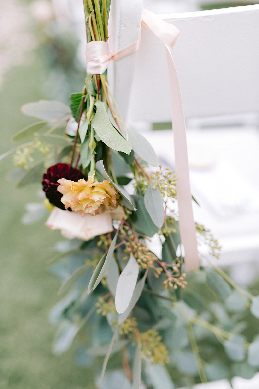 Chair Flowers Pew End Aisle San Rafael Wedding Apollo Fotografie