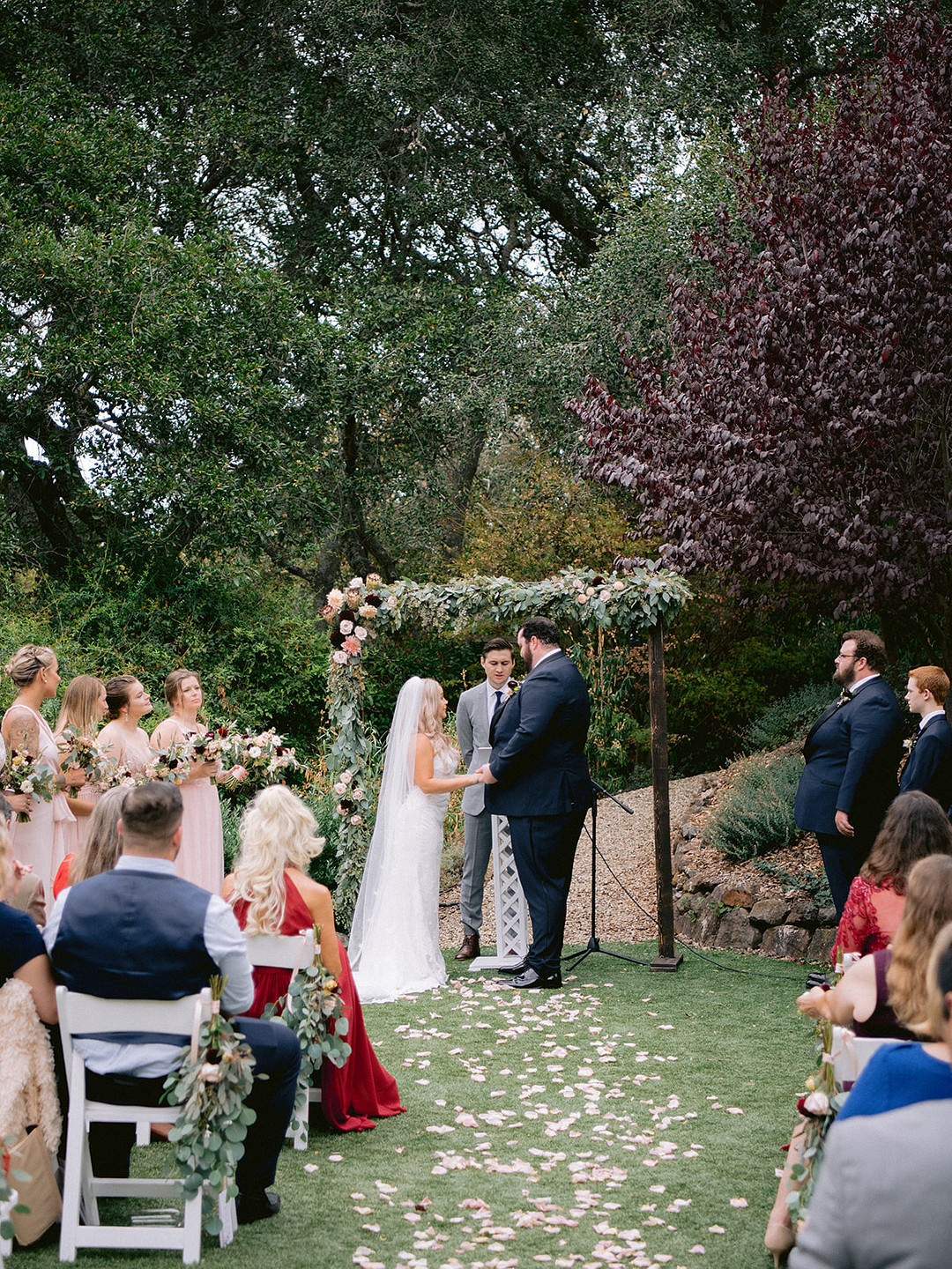 Flower Arch Ceremony Backdro San Rafael Wedding Apollo Fotografie