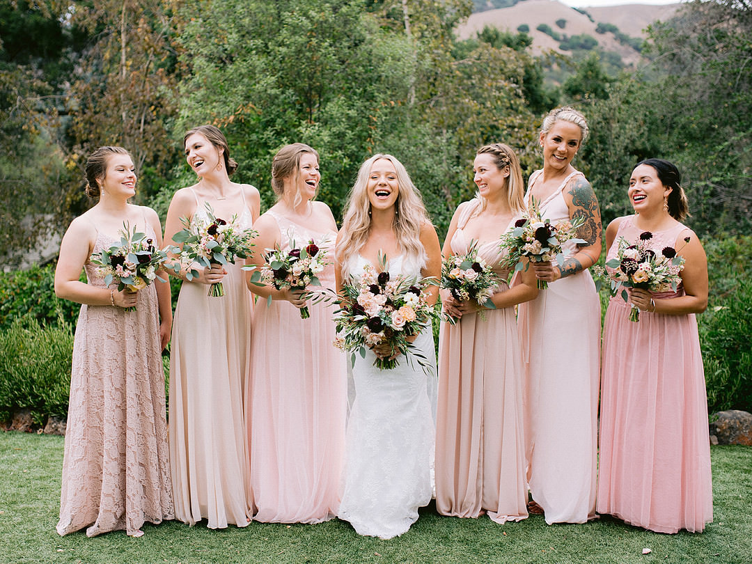 Pink Bridesmaids Dress Dresses San Rafael Wedding Apollo Fotografie