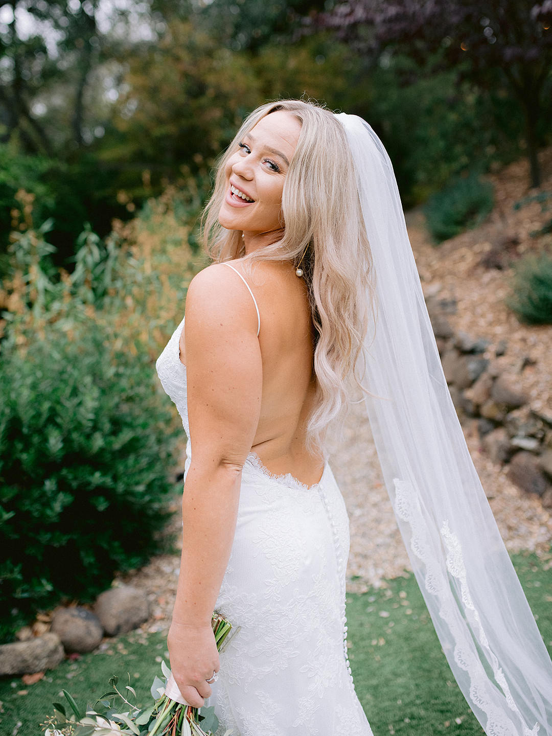 Dress Gown Bride Bridal Mermaid Veil San Rafael Wedding Apollo Fotografie