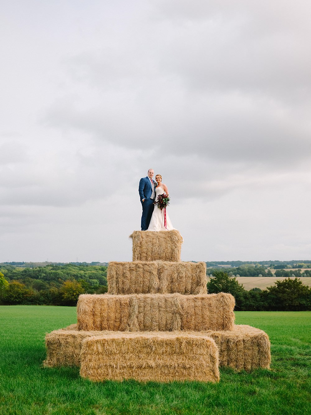 Hay Bales Tipi Farm Wedding The Edge Photography