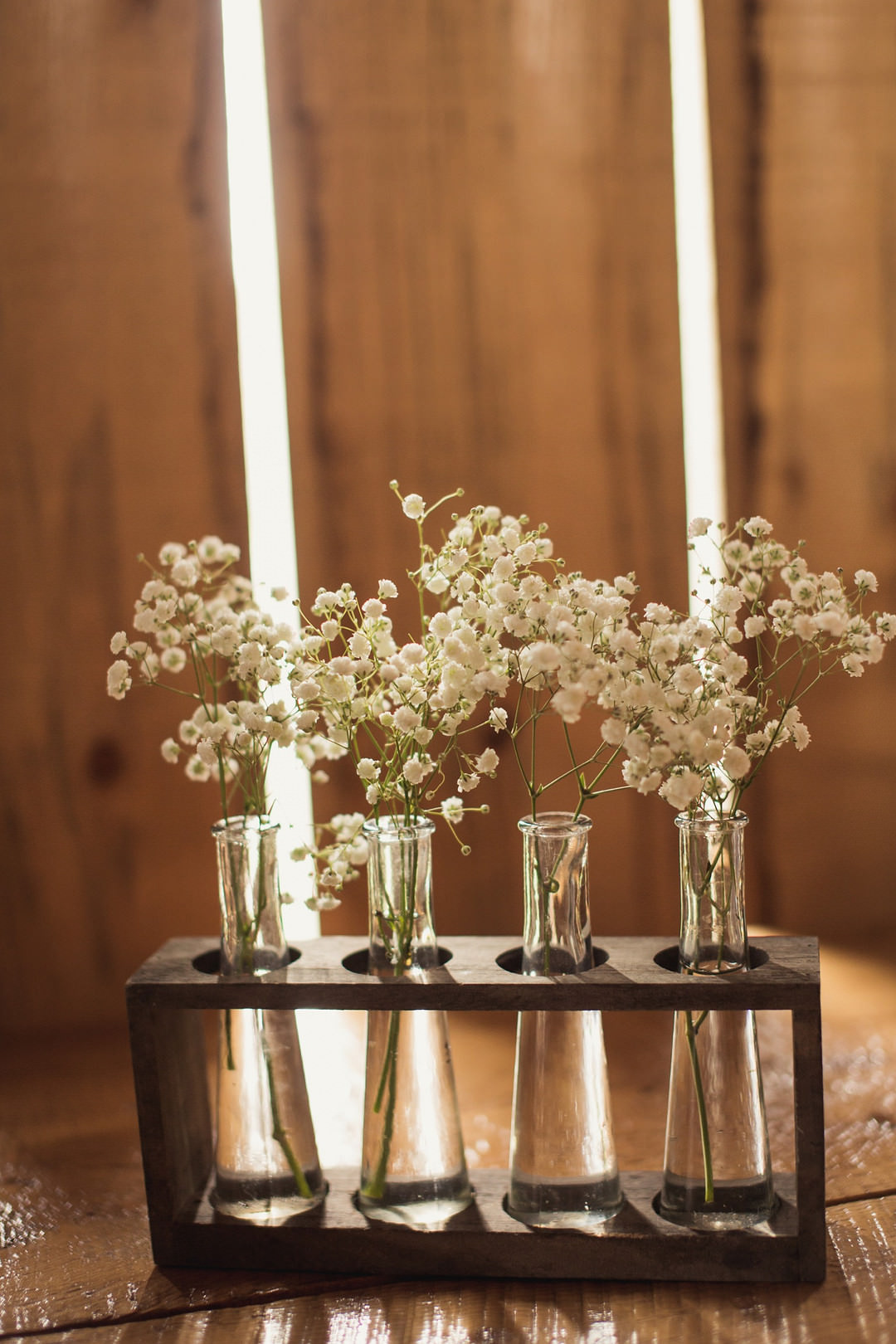 Test Tube Flowers Decor Barn 1906 Wedding Tied Photo & Film