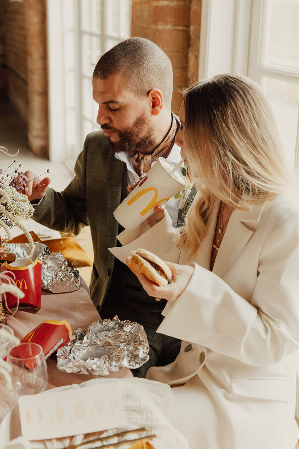 Mcdonalds Food Beige Wedding Emma Wilkinson Photography