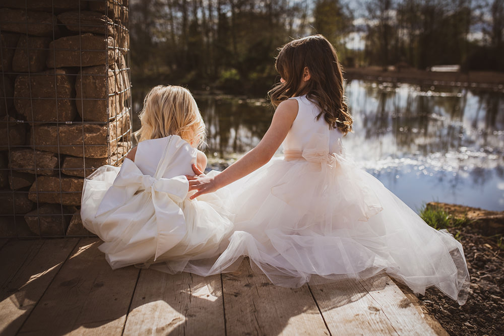 Flower Girls Dresses Blush Wedding Ideas Hannah Brooke Photography
