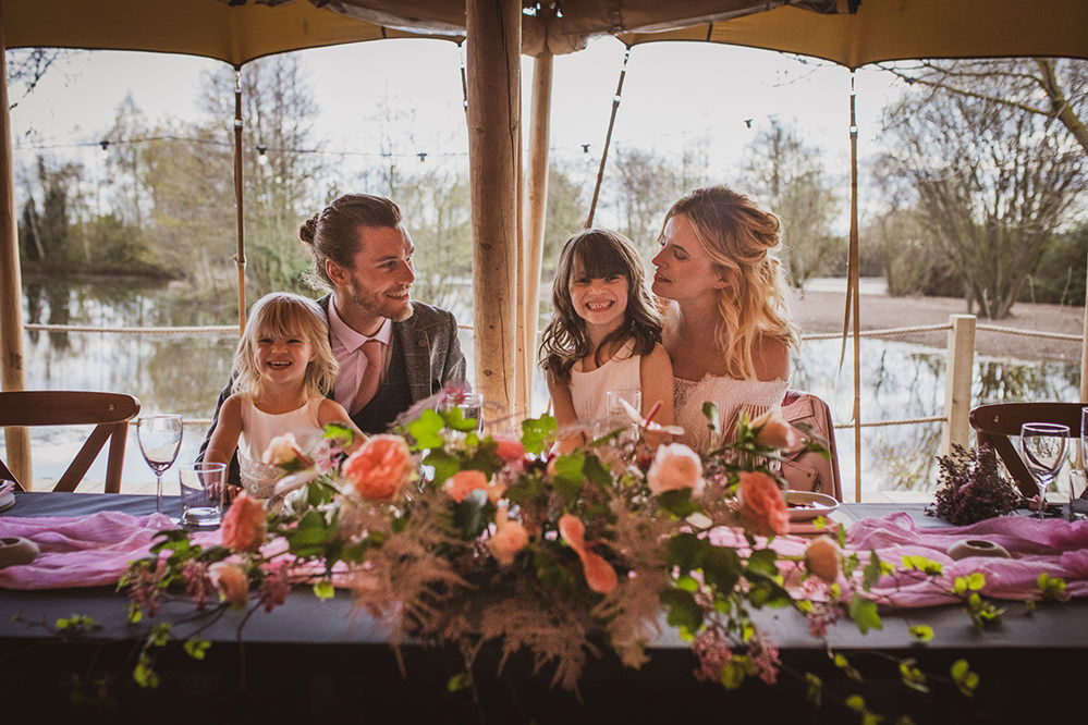 Table Decor Tablescape Pink Runner Candles Flowers Rustic Blush Wedding Ideas Hannah Brooke Photography